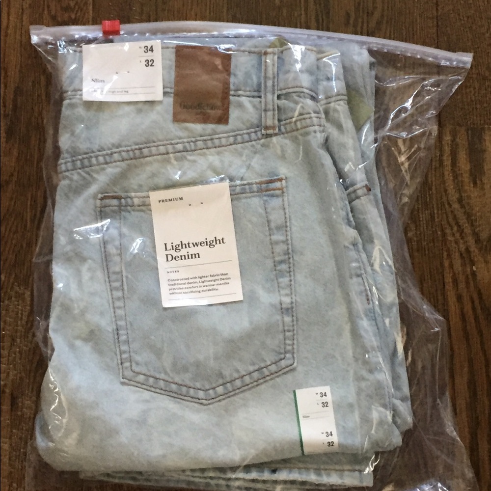 Goodfellow & Co. Lightweight Denim Jeans 34x32 NWT